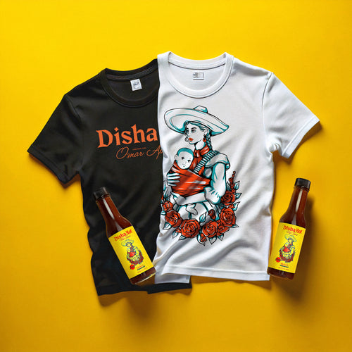 Disha Hot Sauce 1-pack x Black Merch Bundle